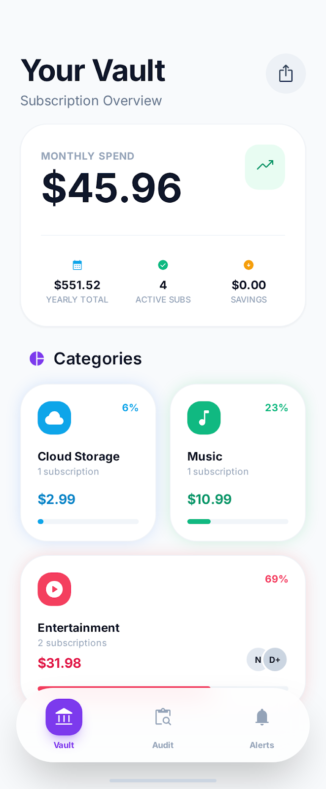 VaultAudit App Screenshot